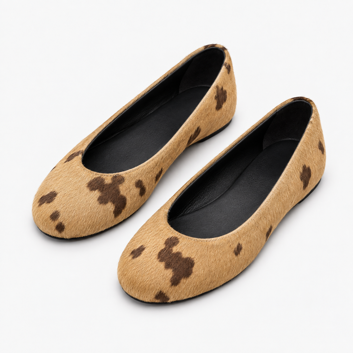 Womens Leather Everyday Ballet Flats styling view - women's ballet flats UK
