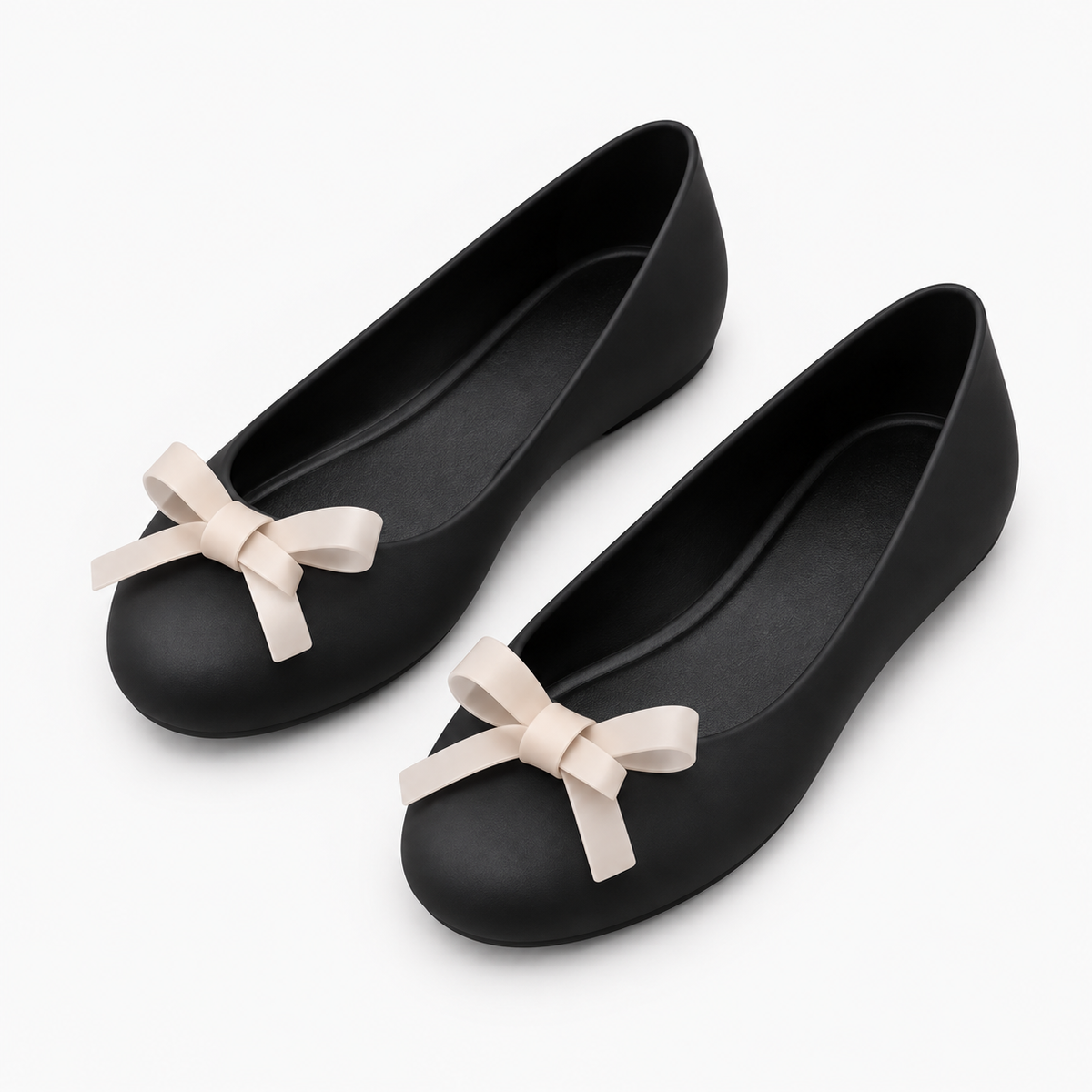Womens Butterfly Bow Jelly Ballet Flats styling view - women's ballet flats UK