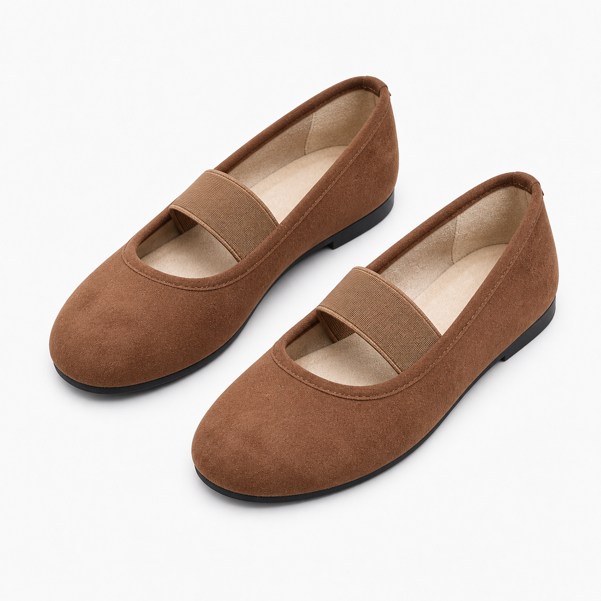 Womens Round Toe Mary Jane Flats sole view - mary jane flats UK