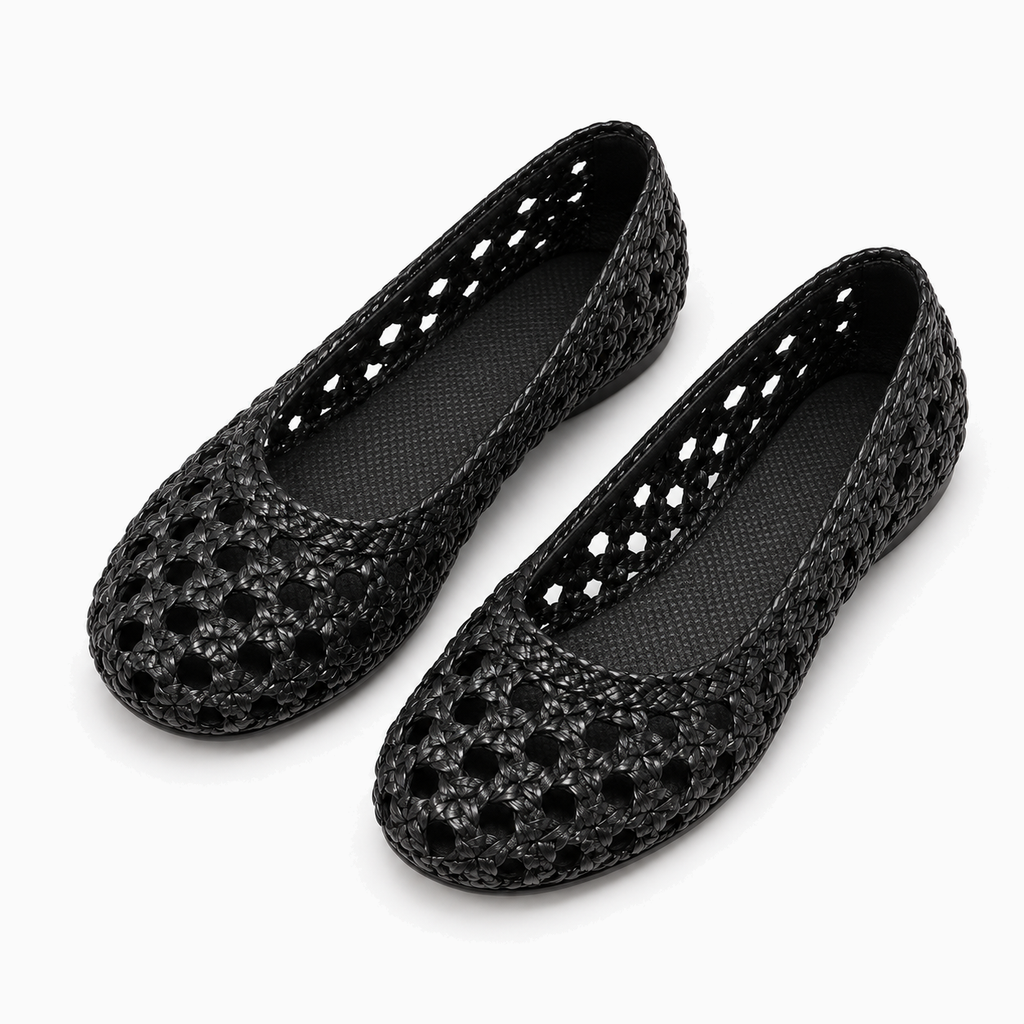 Womens Hollow Out Ballet Flats styling view - women's ballet flats UK