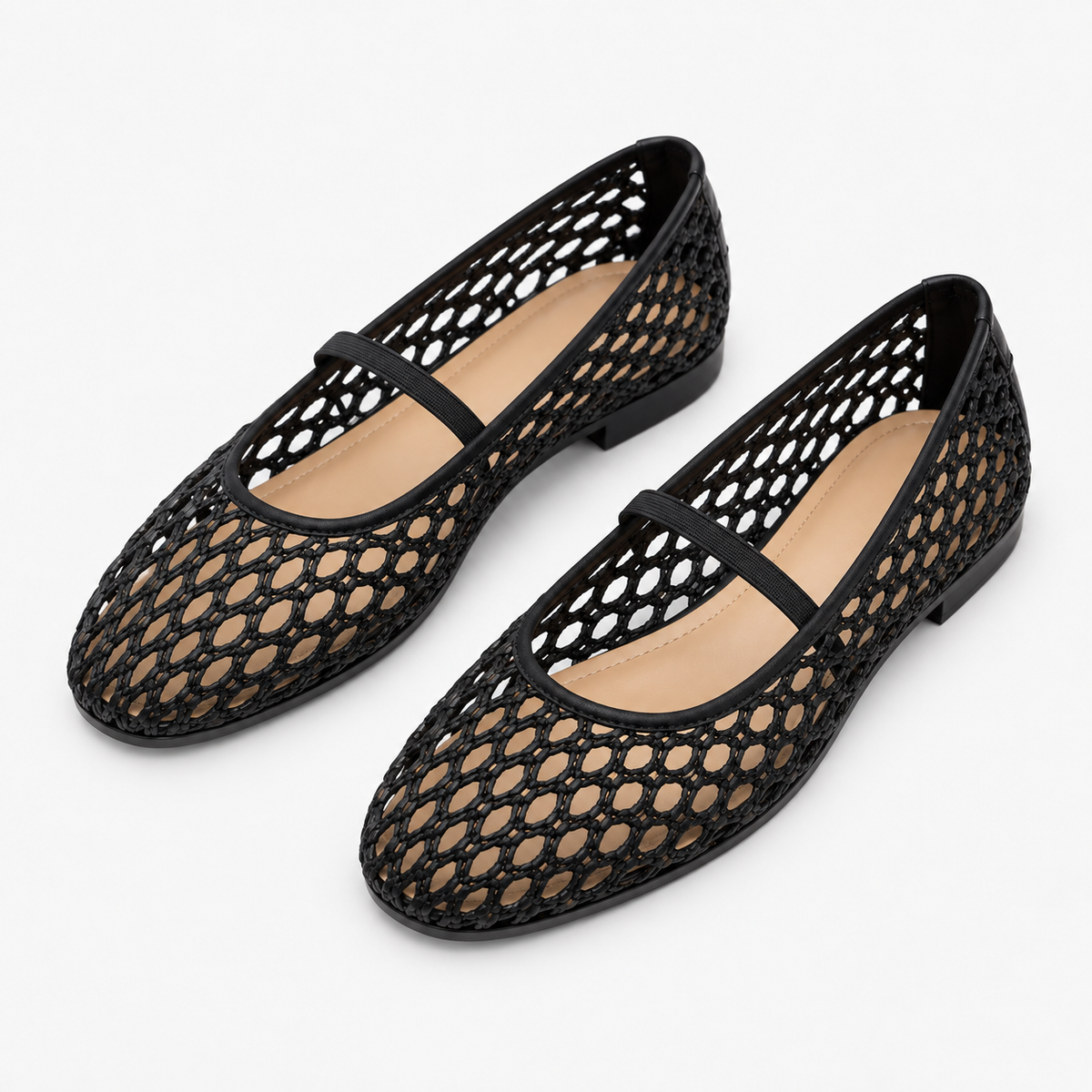 Womens Mesh Hollow Out Loafers styling view - women's loafers UK