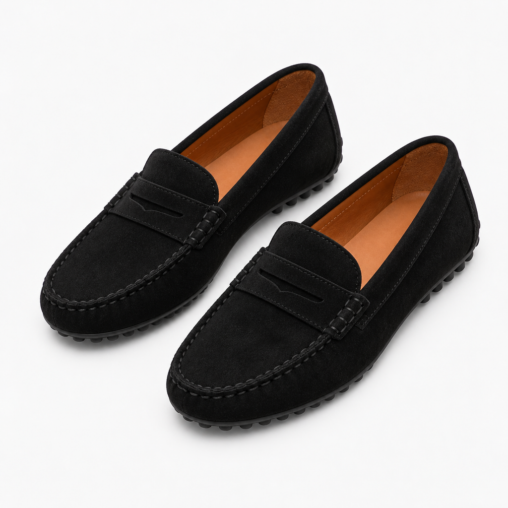 Womens Driving Breathable Comfort Loafers styling view - women's loafers UK