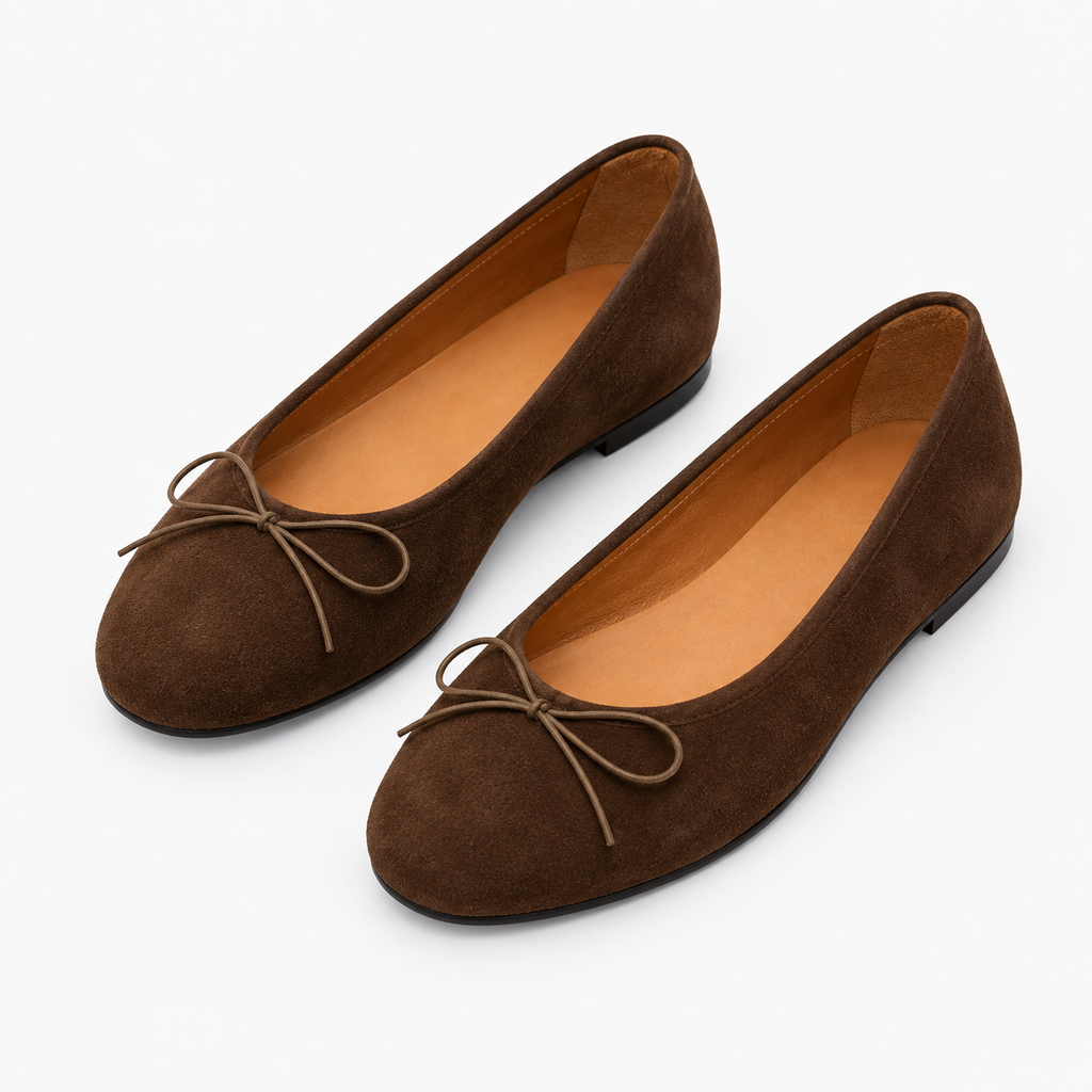 Womens Butterfly Bow Everyday Ballet Flats styling view - women's ballet flats UK