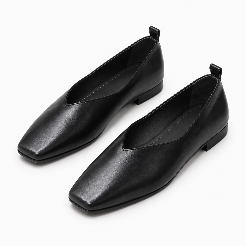 Womens Square Toe Loafers styling view - women's loafers UK