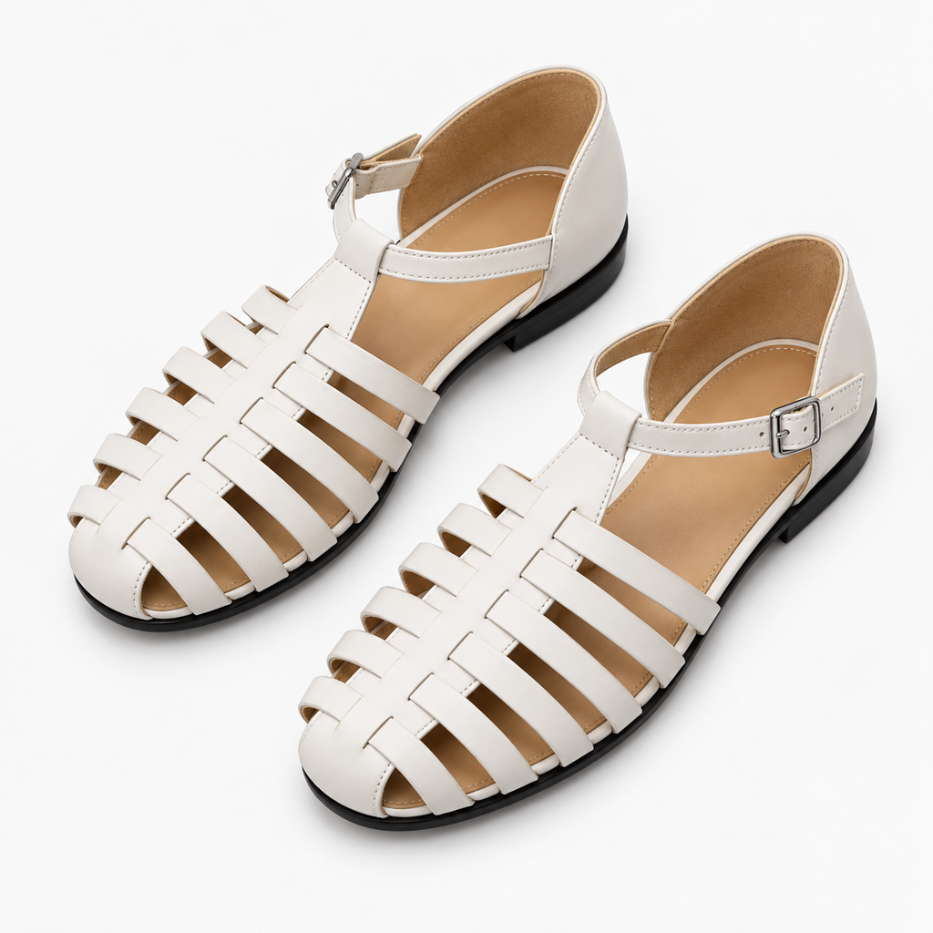 Womens Leather-Look Fisherman Sandals styling view - leather-look fisherman sandals UK