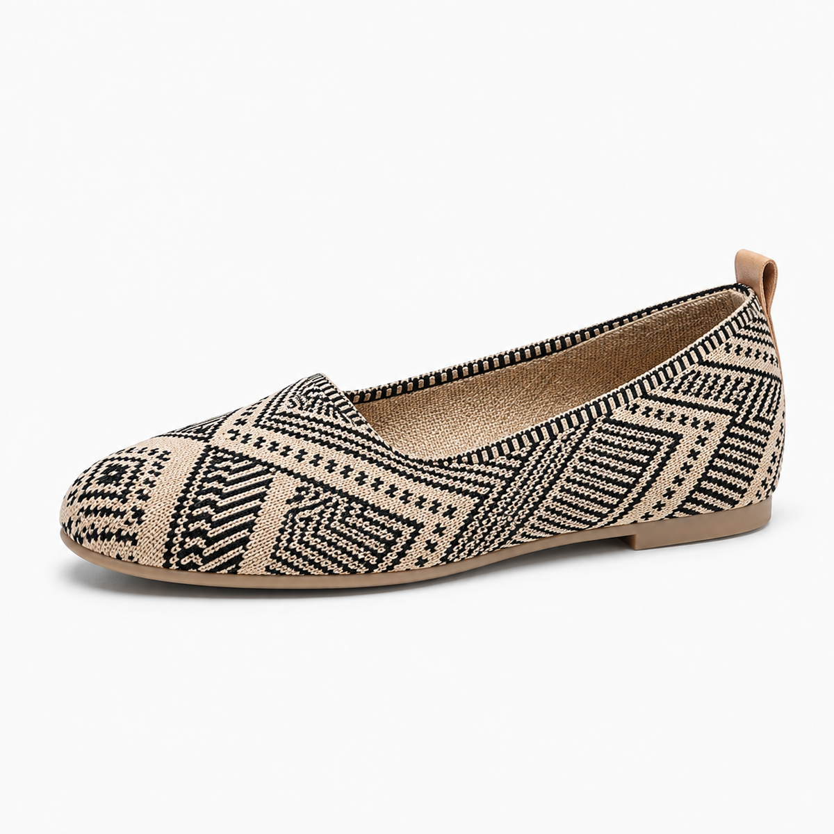 Womens Knit Loafers close-up view - women's loafers UK