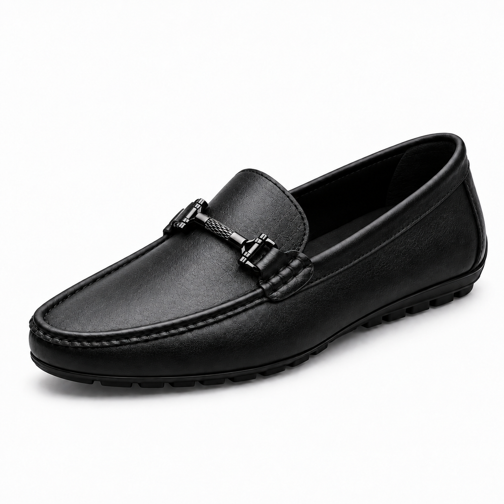 Womens Leather Driving Everyday Loafers close-up view - women's leather loafers UK