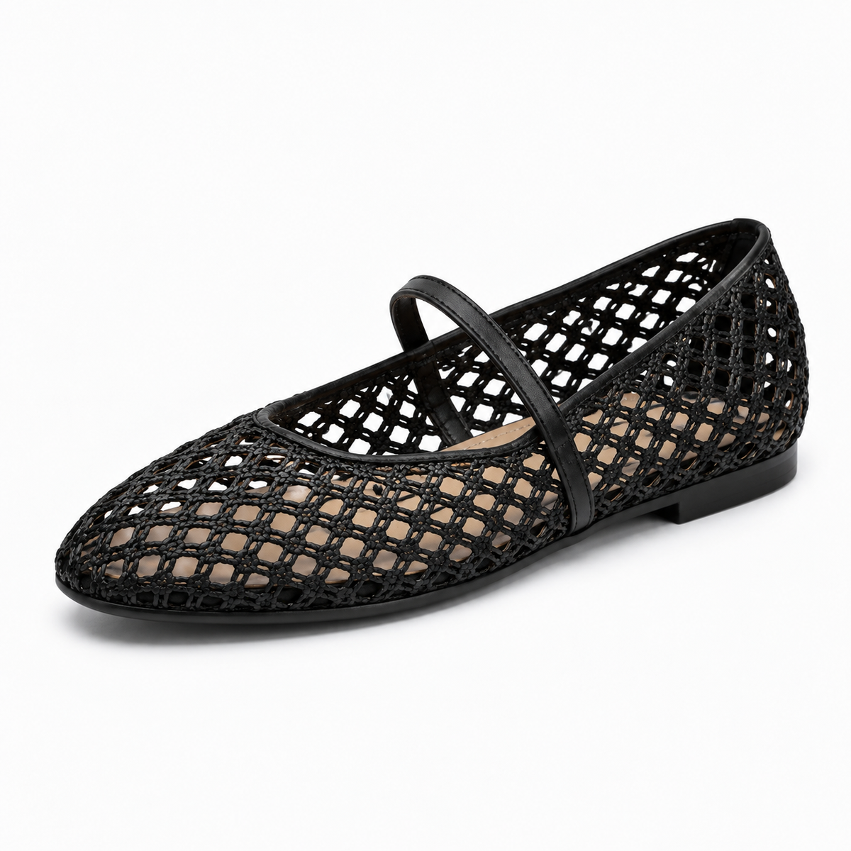 Womens Mesh Hollow Out Loafers close-up view - women's loafers UK