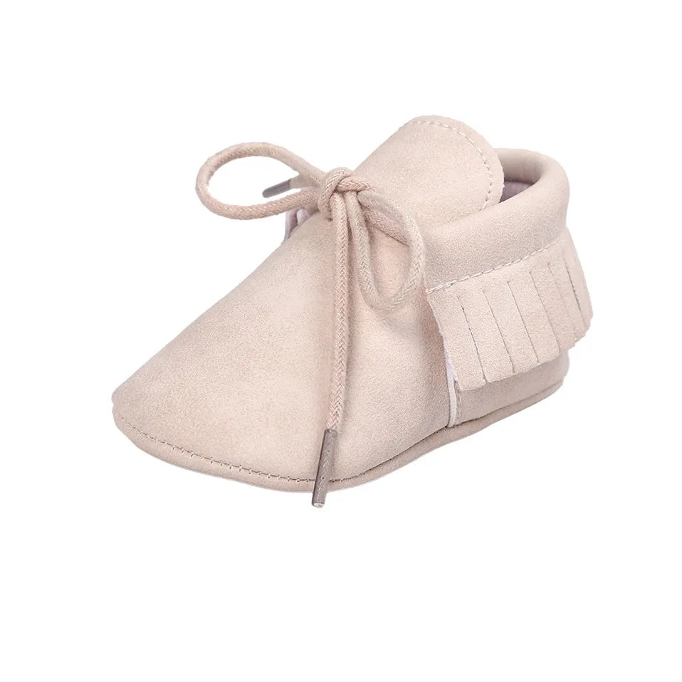 Baby Sequin PU Leather Moccasins