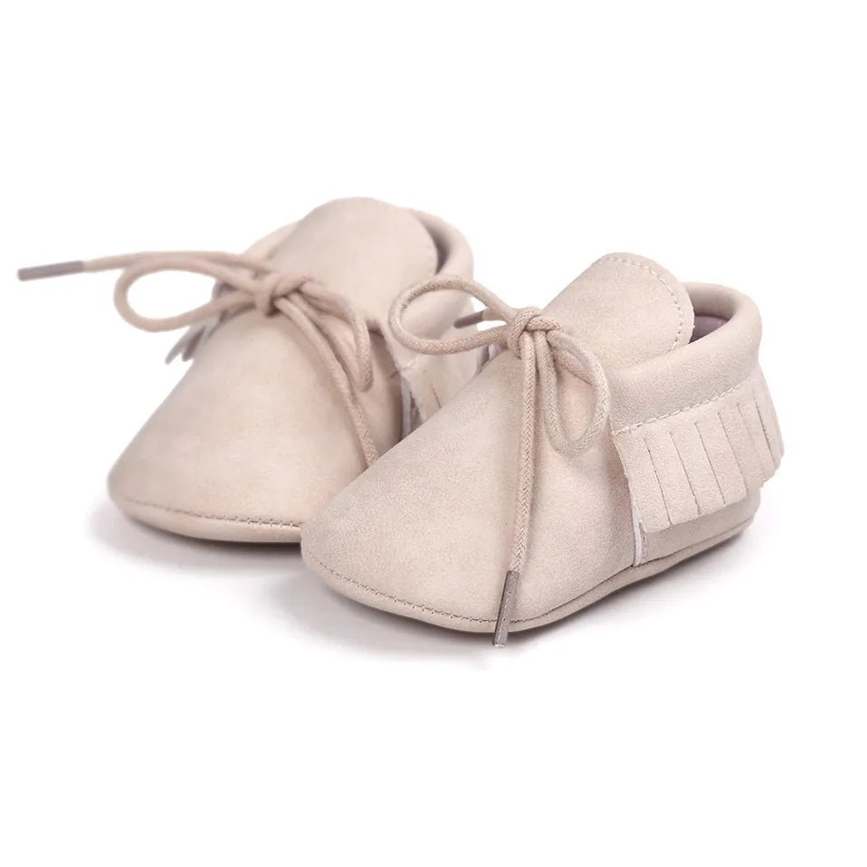 Baby Sequin PU Leather Moccasins