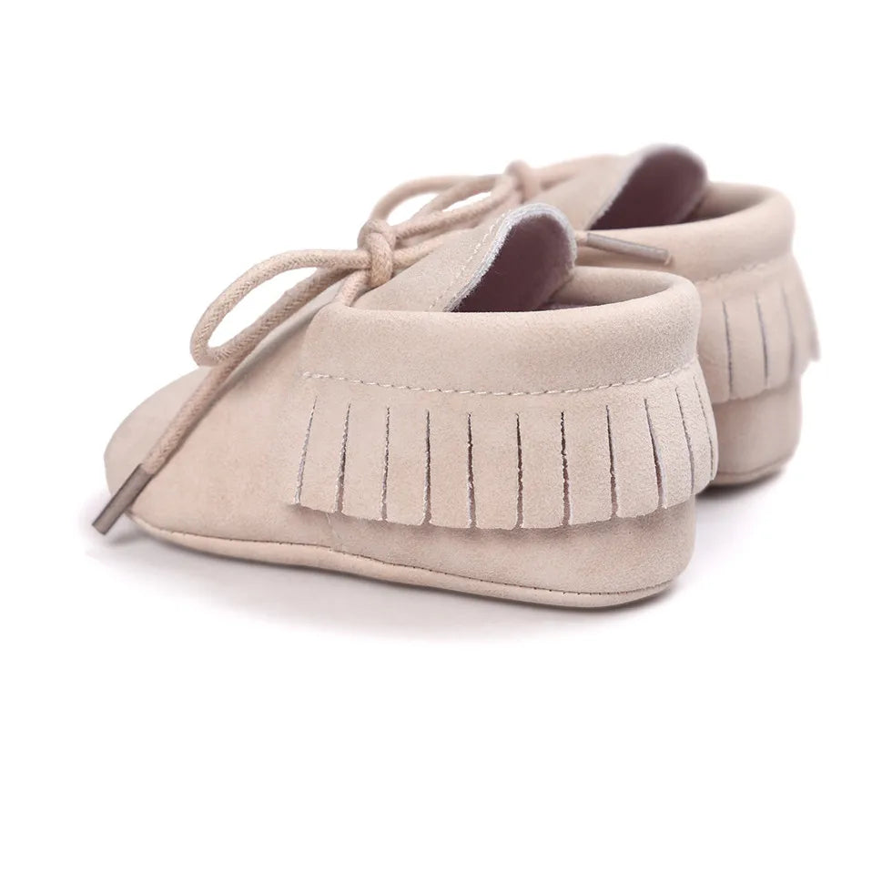 Baby Sequin PU Leather Moccasins