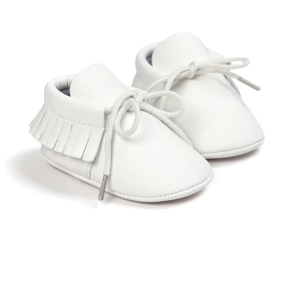 Baby Sequin PU Leather Moccasins