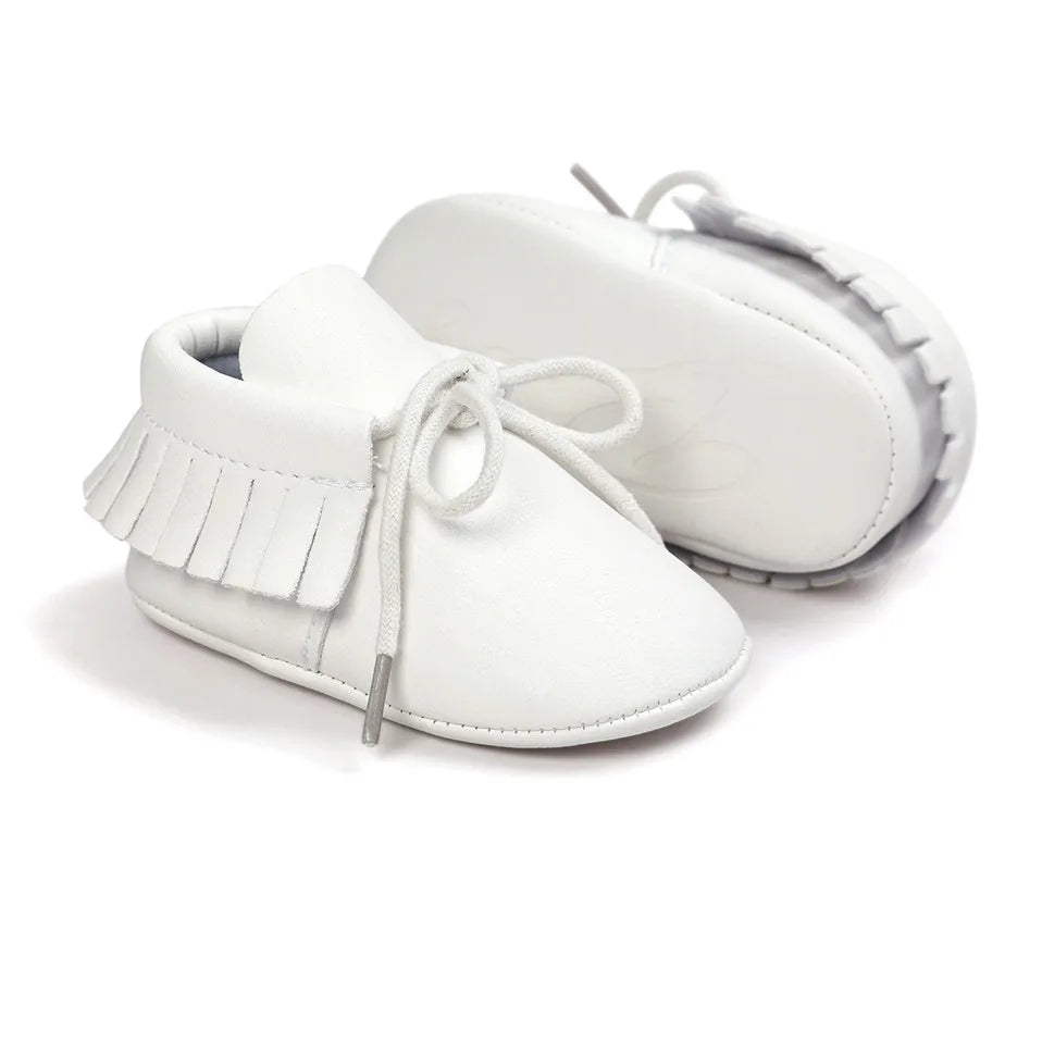 Baby Sequin PU Leather Moccasins