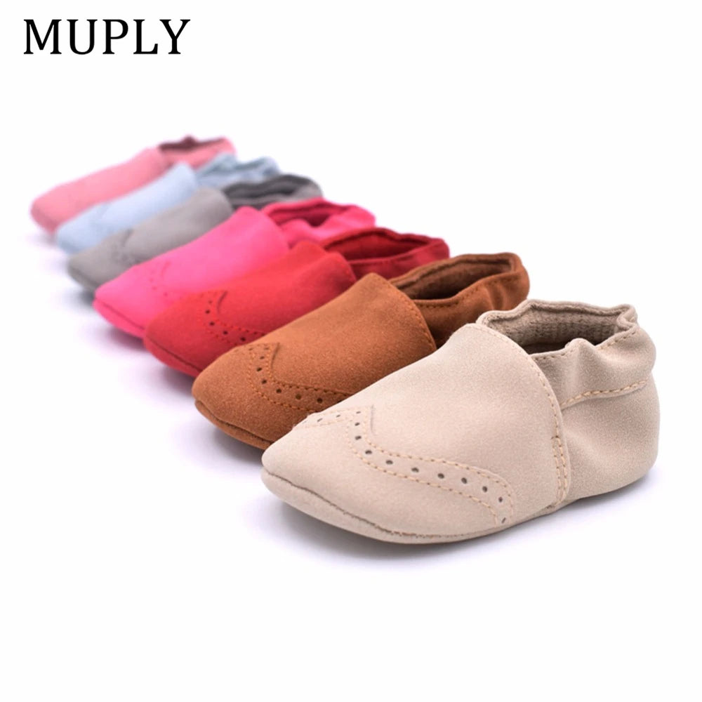 Baby Nubuck Leather Soft Sole Moccasins