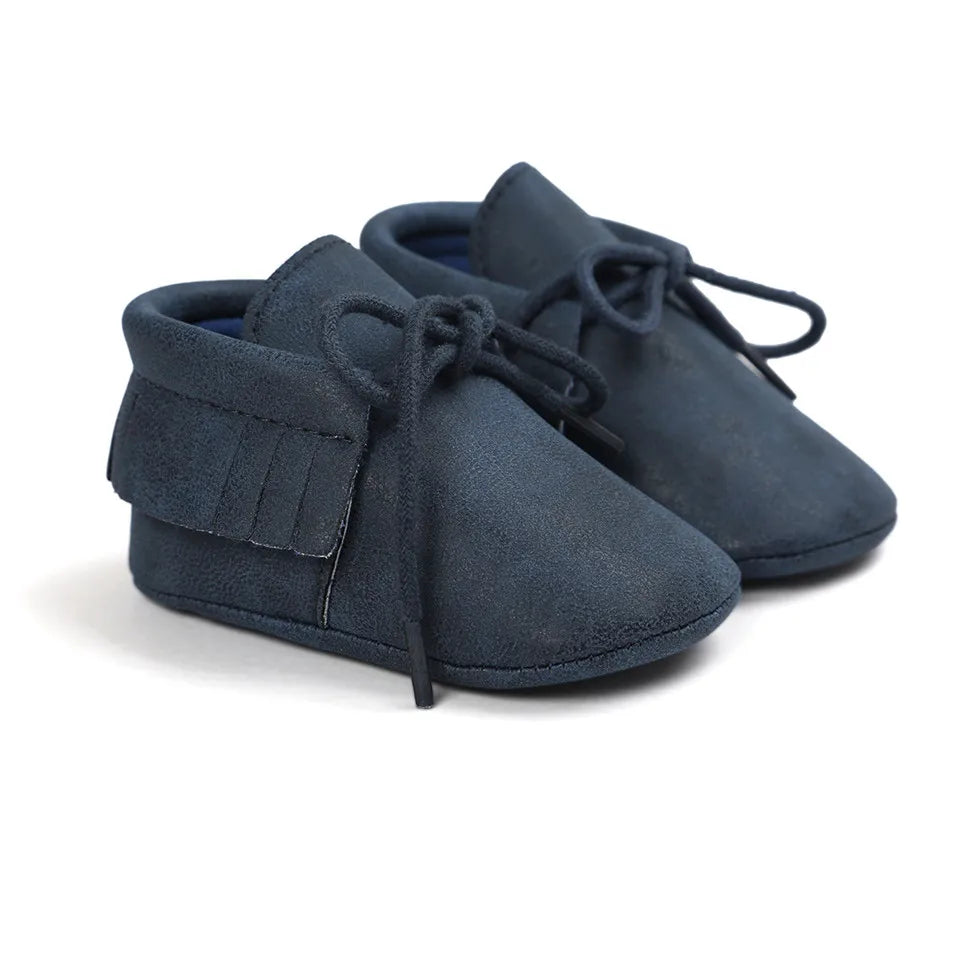 Baby Sequin PU Leather Moccasins