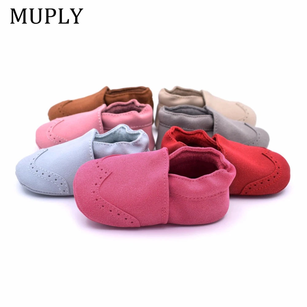 Baby Nubuck Leather Soft Sole Moccasins