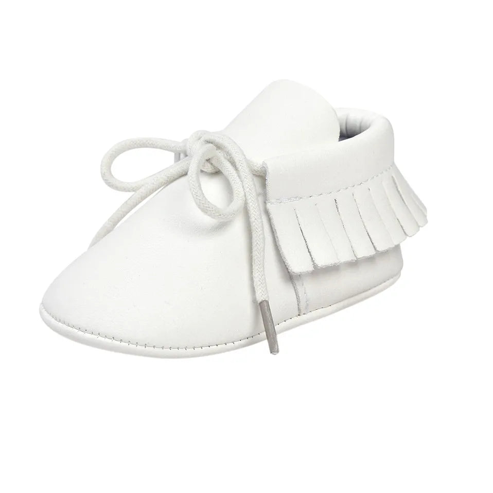 Baby Sequin PU Leather Moccasins