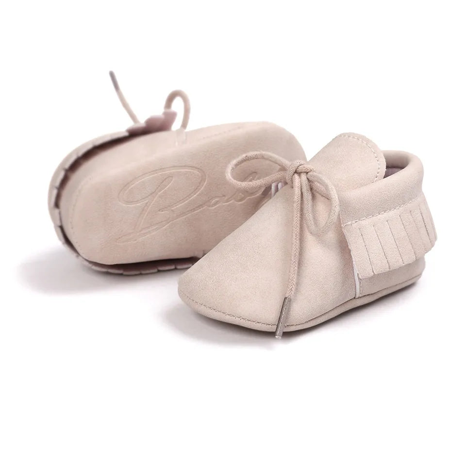 Baby Sequin PU Leather Moccasins