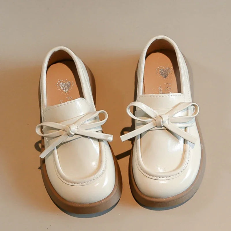 Kids' Black Thick Sole School Loafers