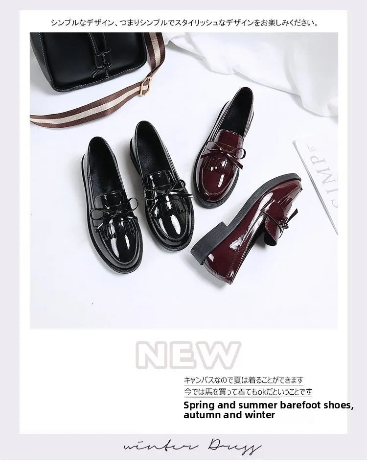 Women's Butterfly Knot Tassel Loafers