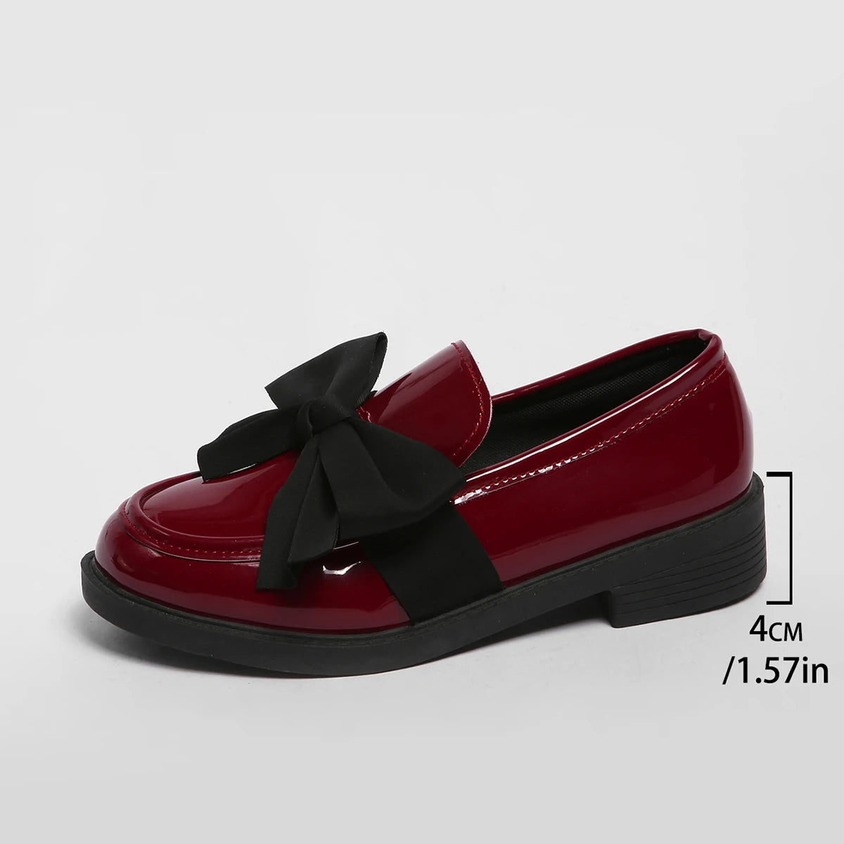 Women's Patent Leather Bow Loafers