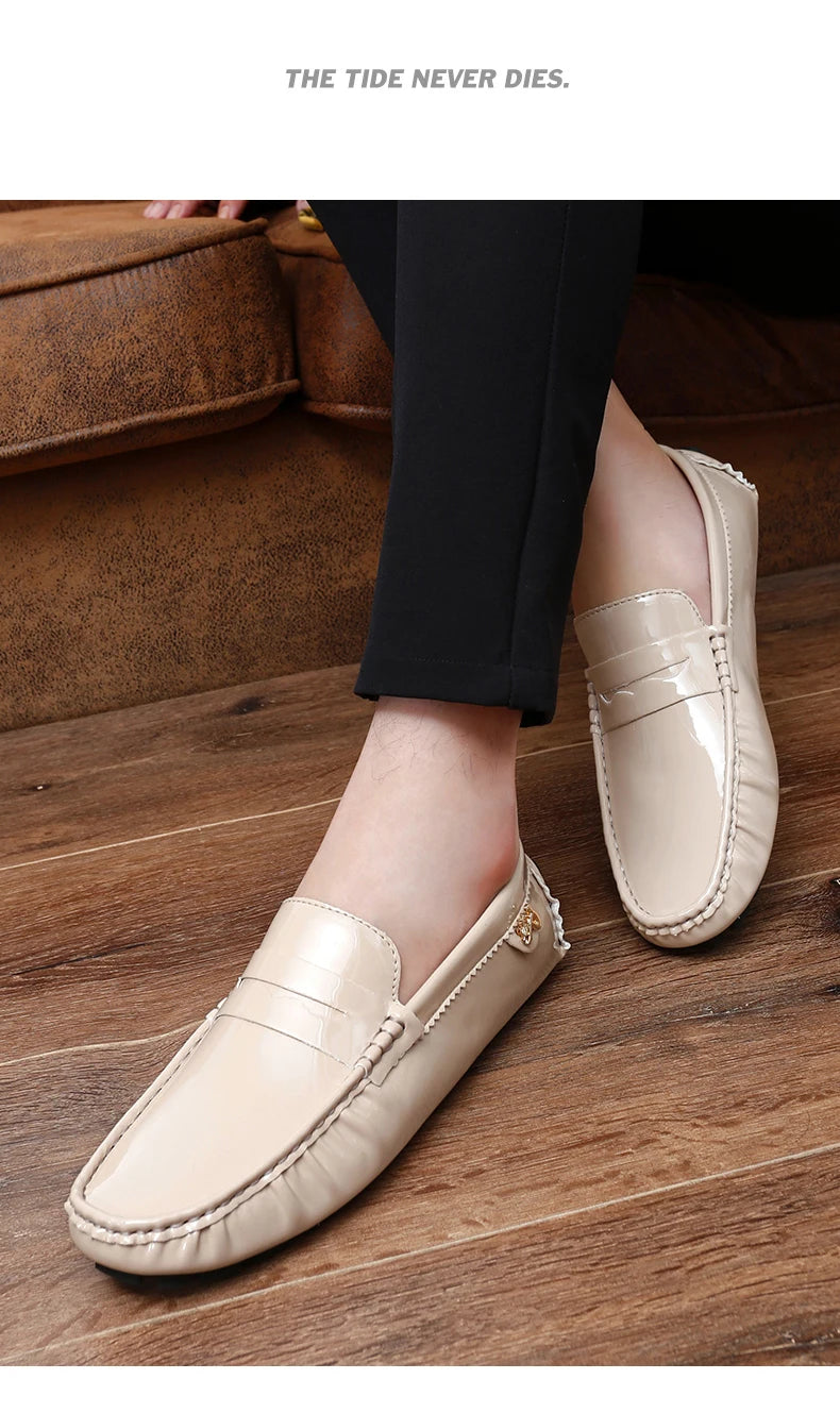Women's Patent Leather Slip-On Loafers