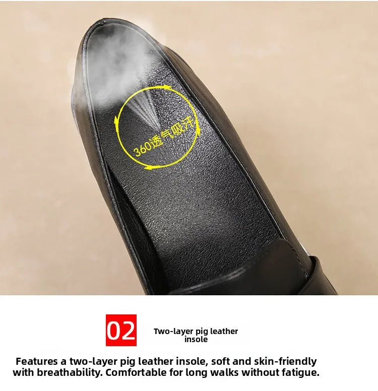 Women's Black Patent Leather Work Loafers