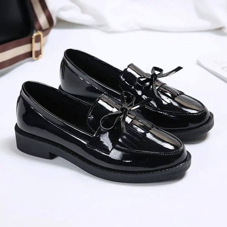 Women's Butterfly Knot Tassel Loafers