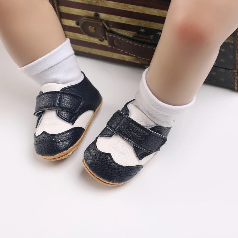 Baby Retro PU Leather First Walkers