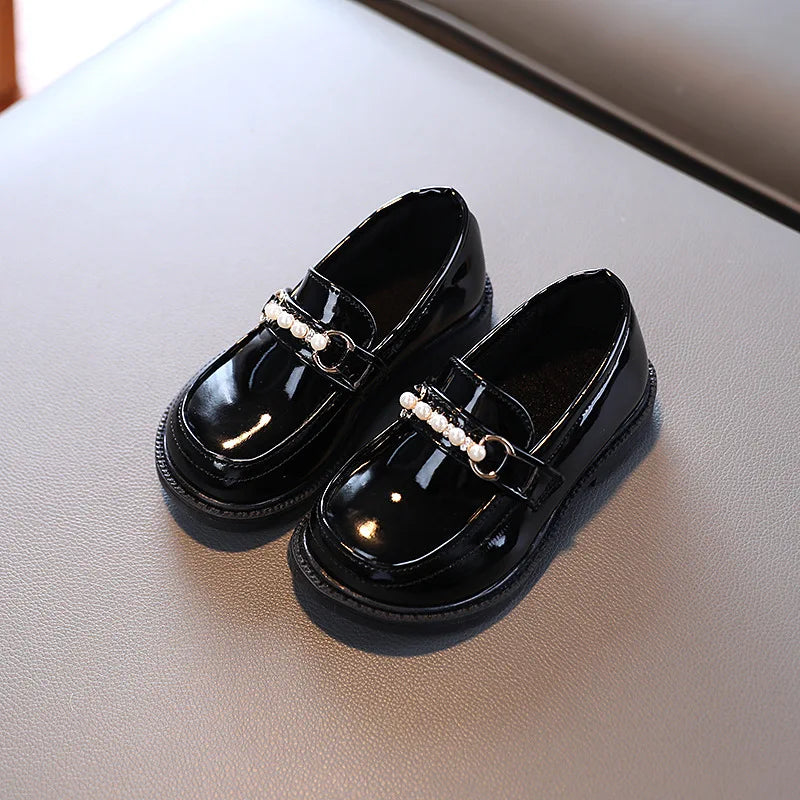 Girls' British Style Wedding Loafers