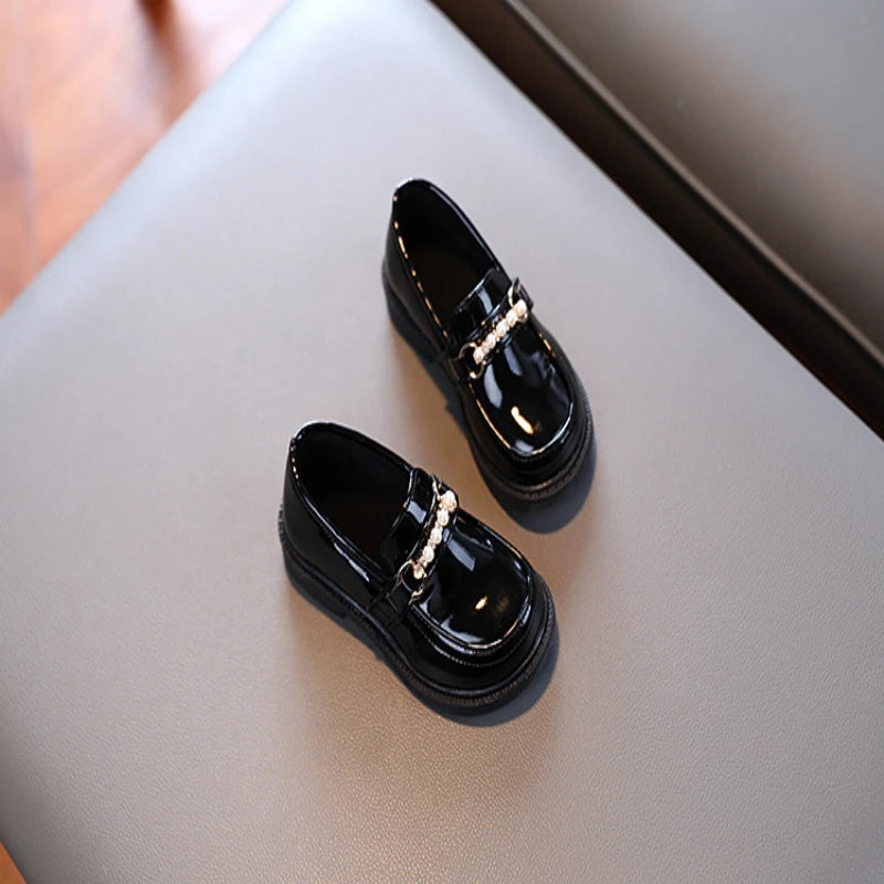 Girls' British Style Wedding Loafers