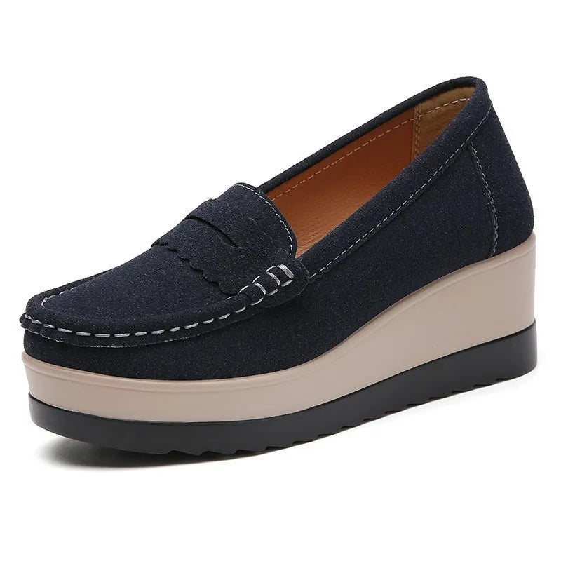 Women's Plus Size Wedge Loafers