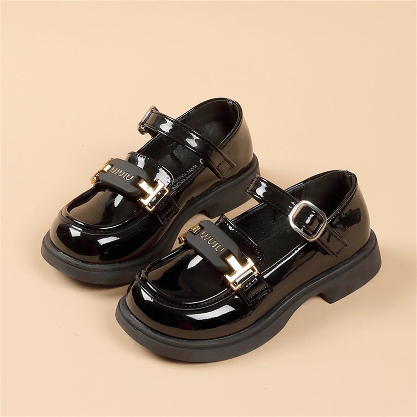 Girls' British Style Princess Loafers