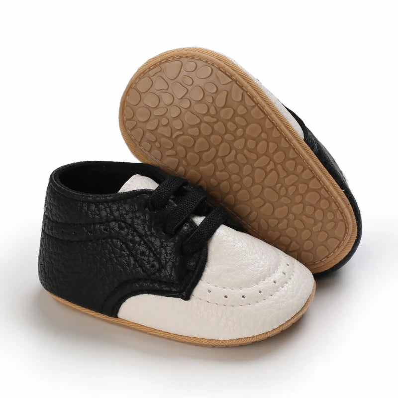 Baby Retro PU Leather First Walkers