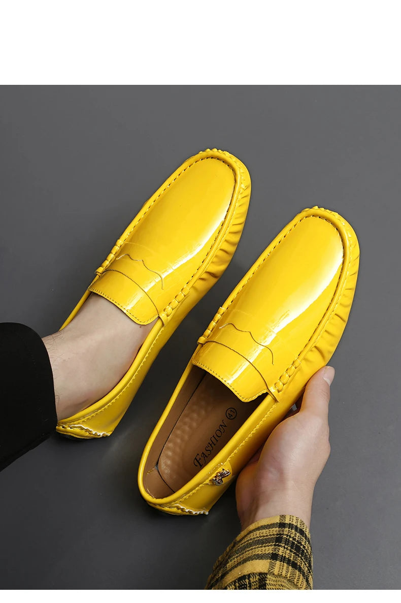Women's Patent Leather Slip-On Loafers