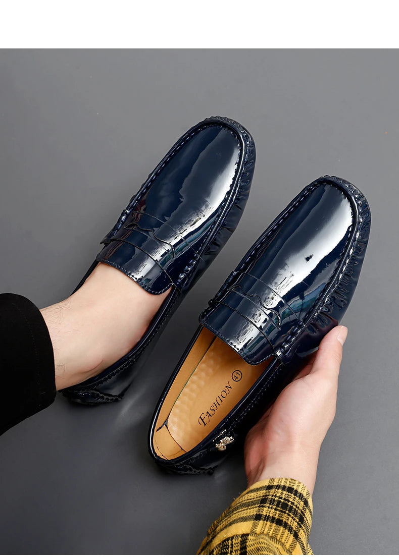 Women's Patent Leather Slip-On Loafers