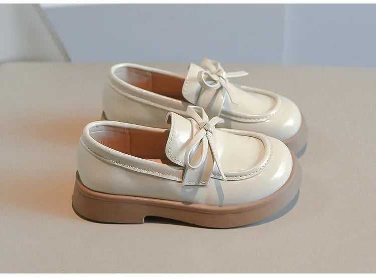 Kids' Black Thick Sole School Loafers