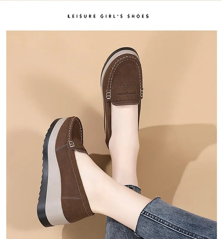 Women's Plus Size Wedge Loafers