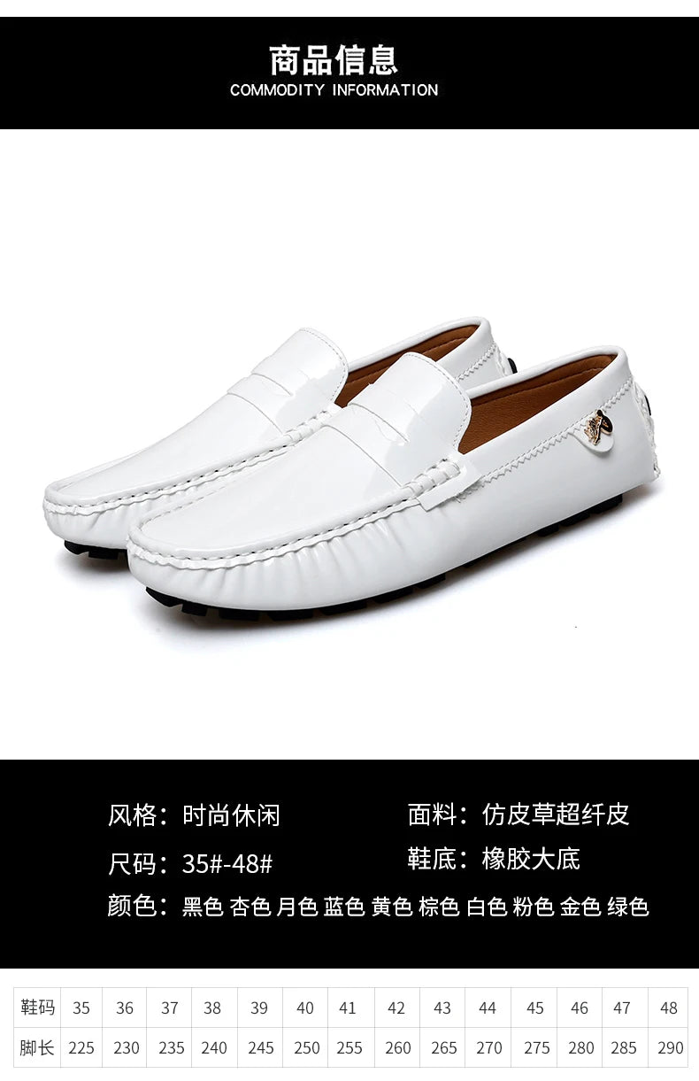 Women's Patent Leather Slip-On Loafers