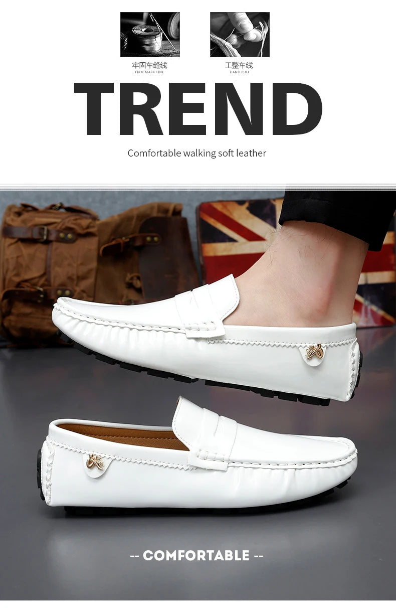 Women's Patent Leather Slip-On Loafers