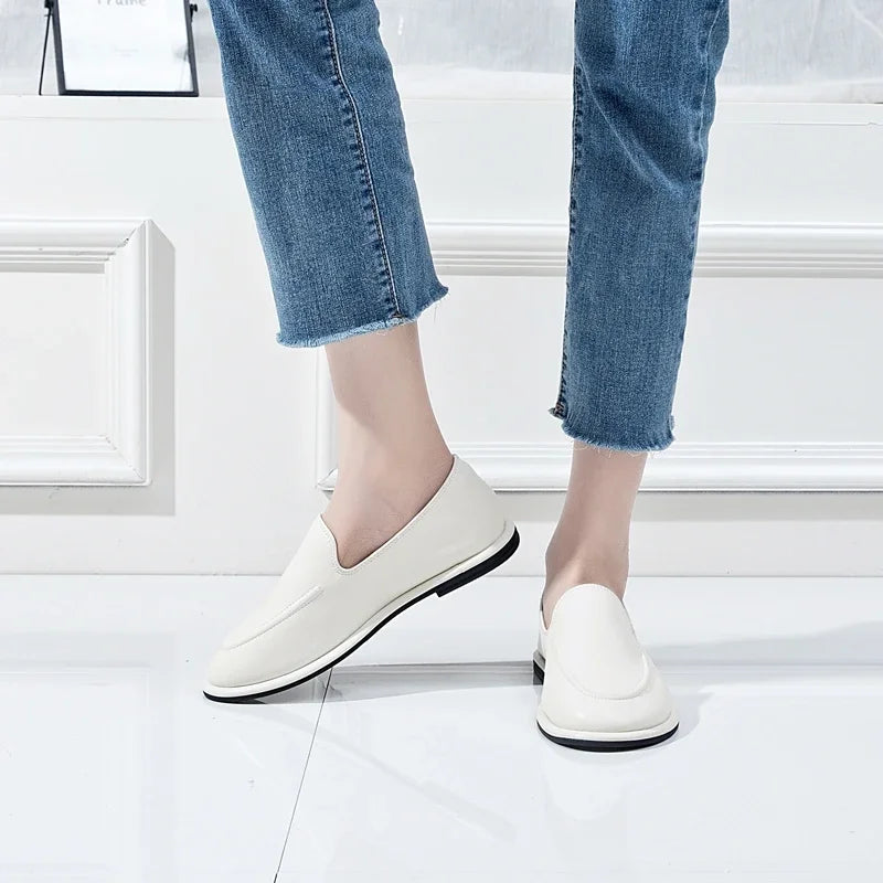 Women's Leather Mary Jane Loafers