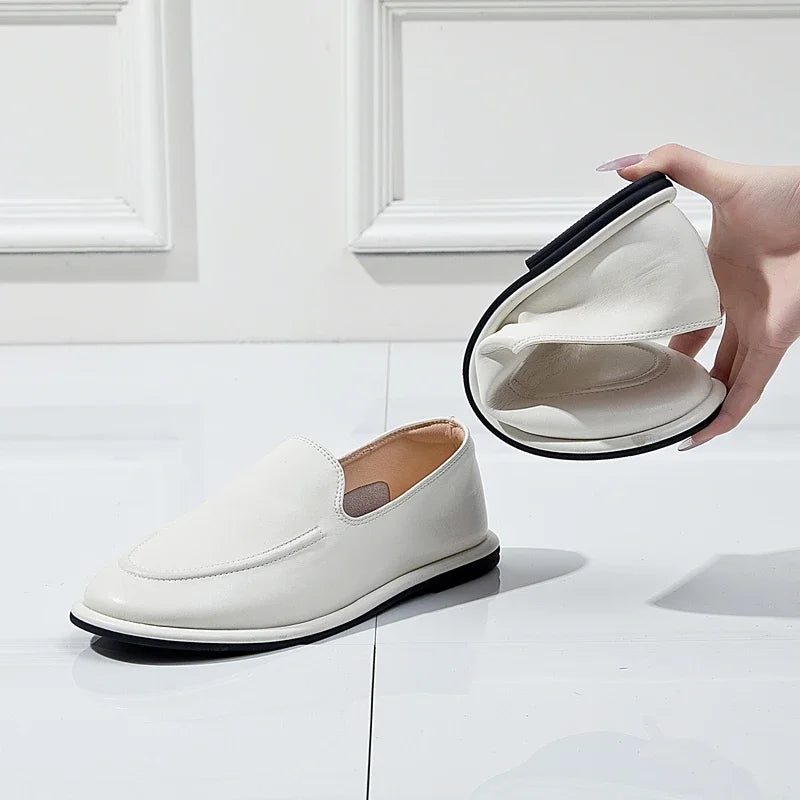 Women's Leather Mary Jane Loafers