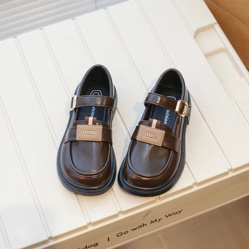 Kids' Designer Leather Party Flats