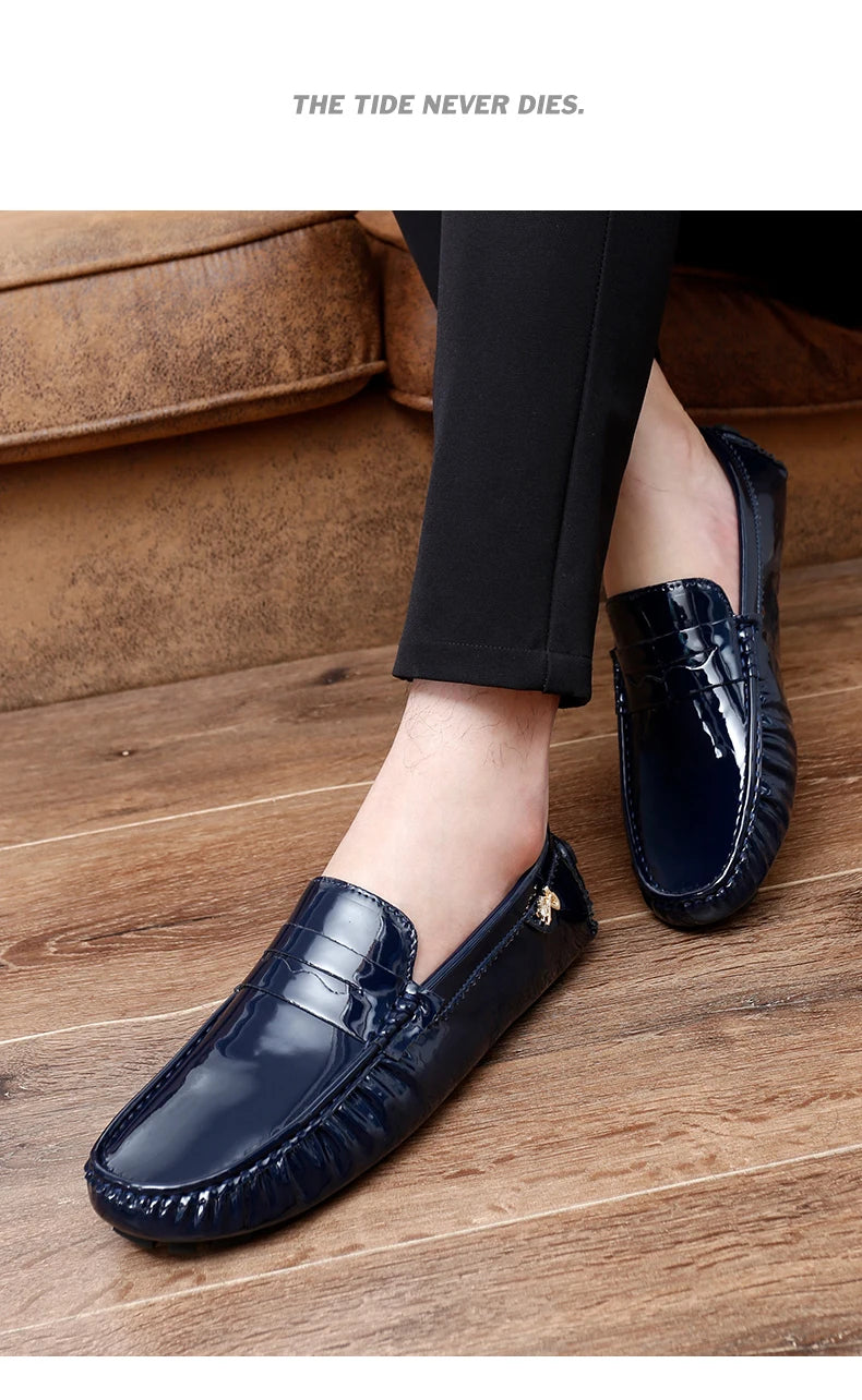 Women's Patent Leather Slip-On Loafers