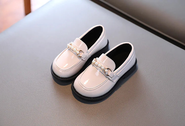 Girls' British Style Wedding Loafers