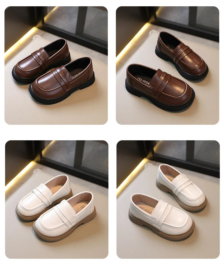 Girls' Round Toe Party Loafers