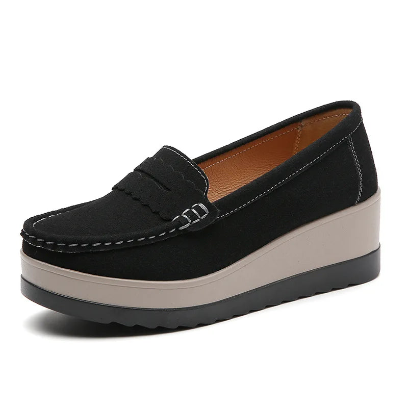 Women's Plus Size Wedge Loafers