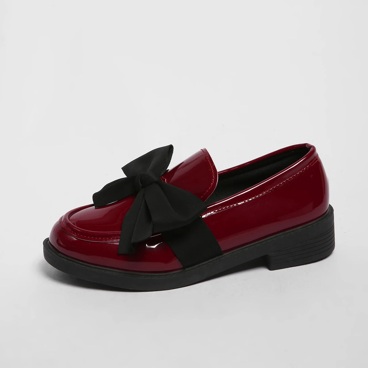 Women's Patent Leather Bow Loafers