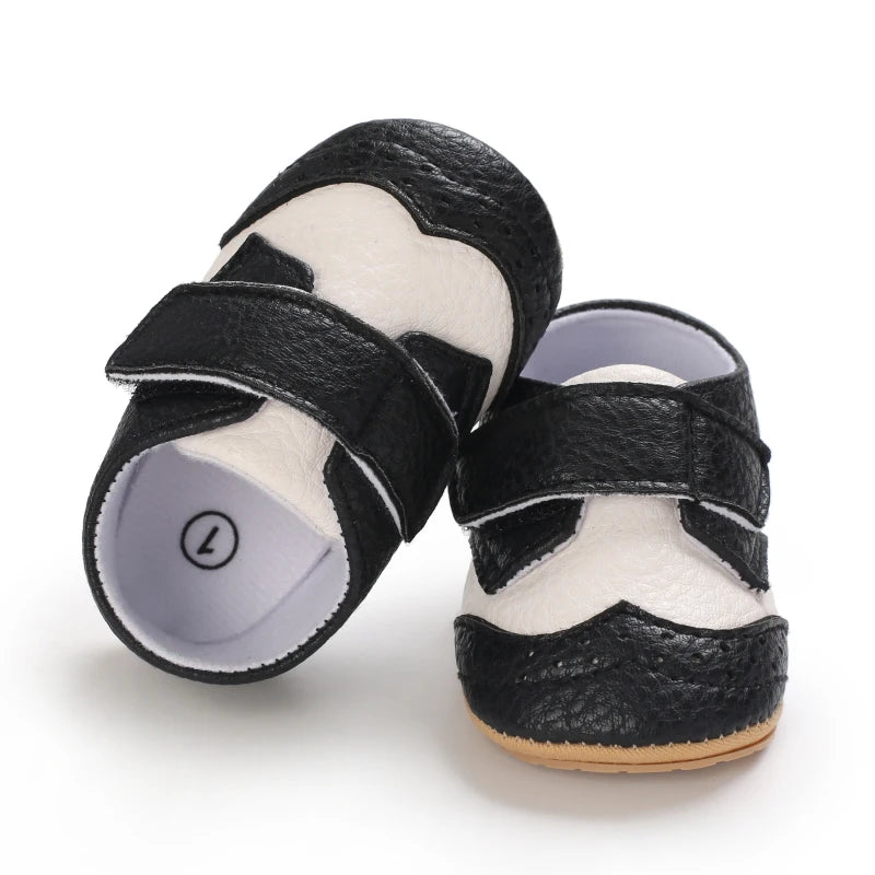 Baby Retro PU Leather First Walkers