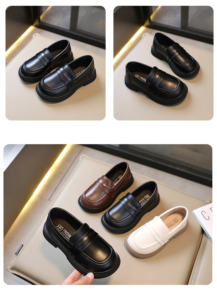 Girls' Round Toe Party Loafers